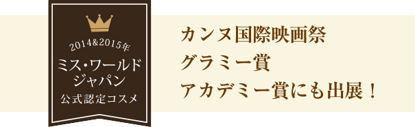 カンヌ国際映画祭グラミー賞アカデミー賞にも出展！